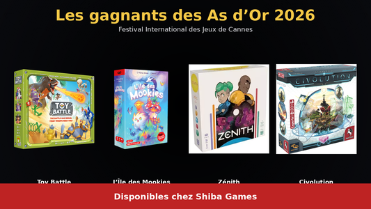 Les gagnants des As d’Or 2026 au FIJ – À retrouver chez Shiba Games
