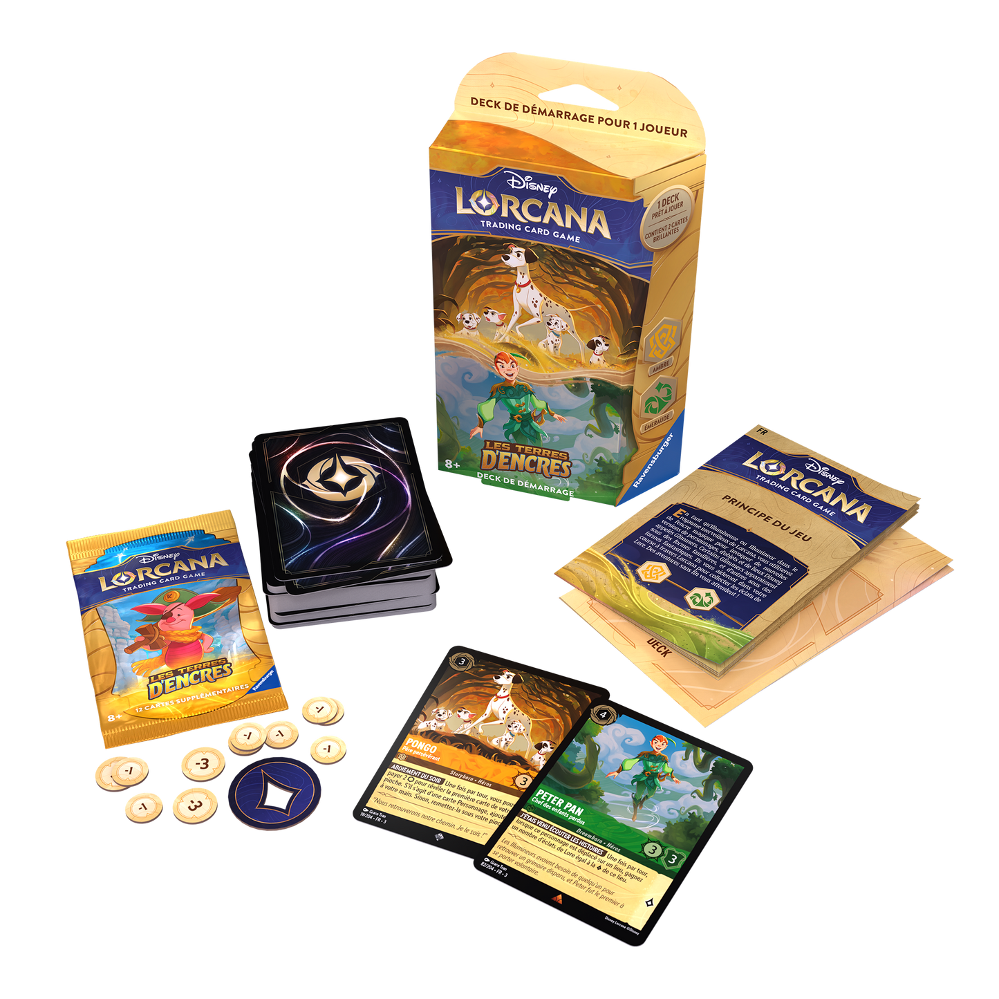 Disney Lorcana  – Deck De Démarrage – Pongo Et Peter Pan – Chapitre 3 - Francais