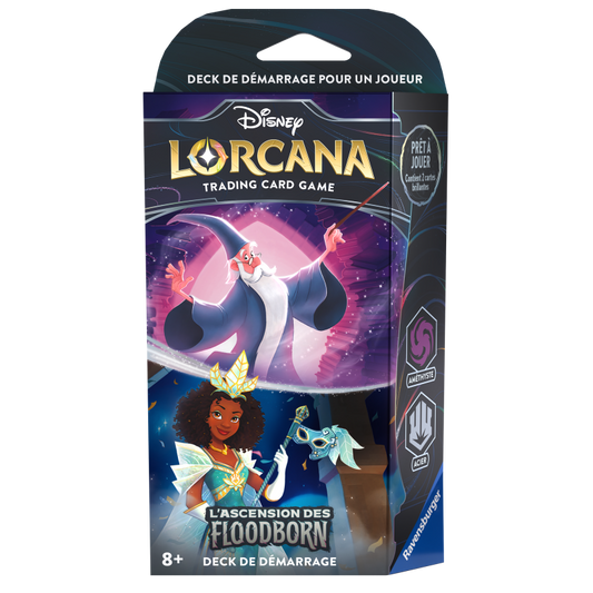 Disney Lorcana : Deck de Démarrage Merlin / Tiana Chapitre 2 - L' Ascension des Floodborn